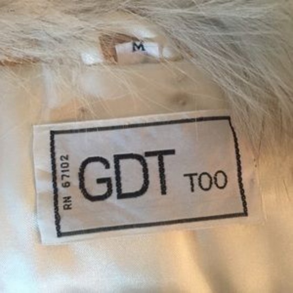 VTG Brown Spotted GDT TOO Rabbit Fur Festival Vest - Picture 10 of 15